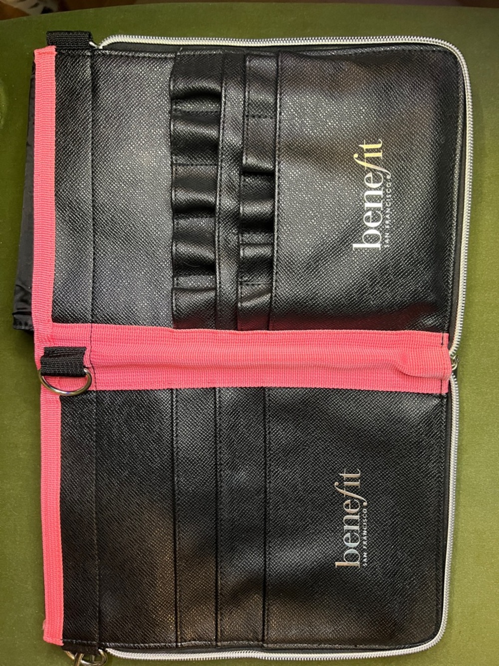 Limited Edition Benefit Black and Pink Brush Organizer Pouch